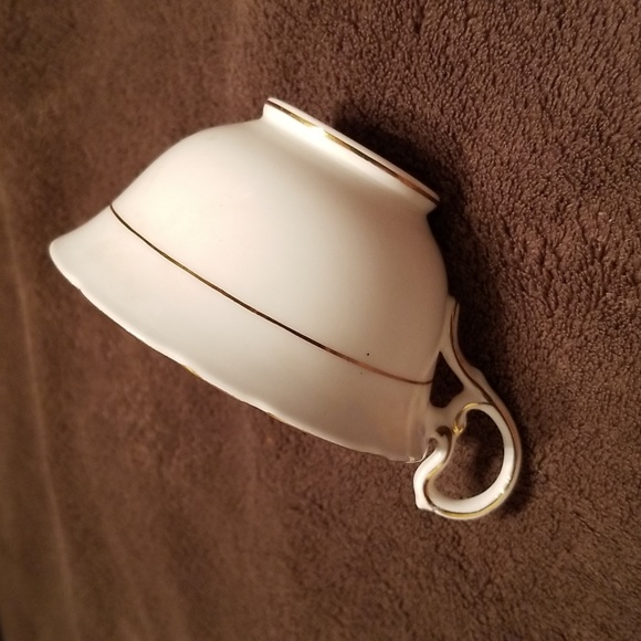 Vintage Aynsley Teacup & Saucer Set Bone China A4191 / White, blue, floral - Picture 14 of 17